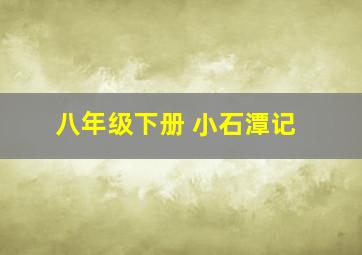 八年级下册 小石潭记